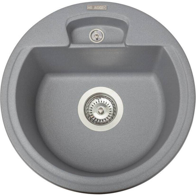 Miraggio Valencia 0000052 Мийка для кухні врізна кругла 44x44 см, сірий, Колір виробника: сірий, фото 
