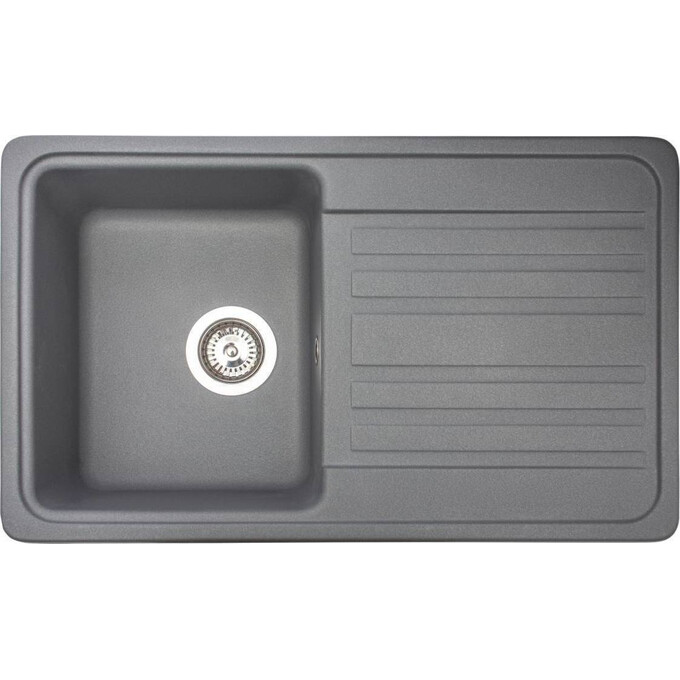 Miraggio Versal 0000059 Мийка для кухні прямокутна врізна 75x46 см, сірий, Колір виробника: сірий, фото 