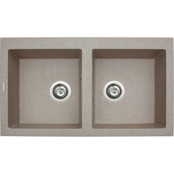 Miraggio Westeros 0000067 Мийка для кухні прямокутна врізна 87x50 см, пісочний, Колір виробника: пісочний, фото 