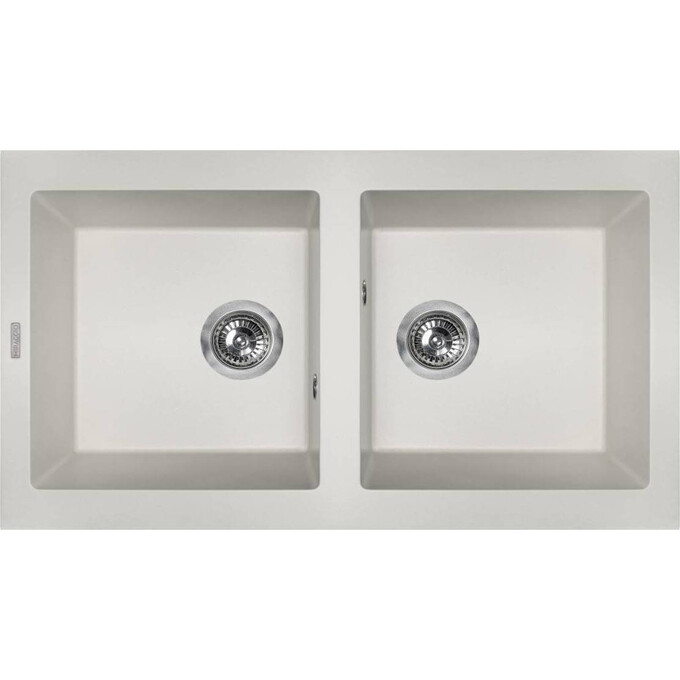 Miraggio Westeros 0000069 Мийка для кухні прямокутна врізна 87x50 см, білий, Колір виробника: білий, фото 