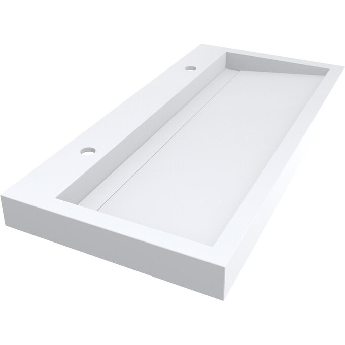 Умывальник Miraggio Agness 1000 Mirasoft 0001059 (99.5x47.9 см, белый матовый), Доступные размеры: 100 x 48, Технология производства: Mirasoft Technology, Цвет производителя: белый матовый, фото 