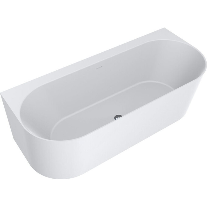 Кам'яна ванна Miraggio Bali Mirasoft 0001036 (170x75 см, біла матова, пристінна), Технологія виробництва: Mirasoft Technology, Колір виробника: білий матовий, фото 