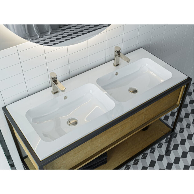 Miraggio Della 0000168 Умивальник прямокутний врізний 110x45 см, білий глянець, Доступні розміри: 110 x 45 (2), Технологія виробництва: Miramarble, Колір виробника: білий глянець, фото , изображение 2