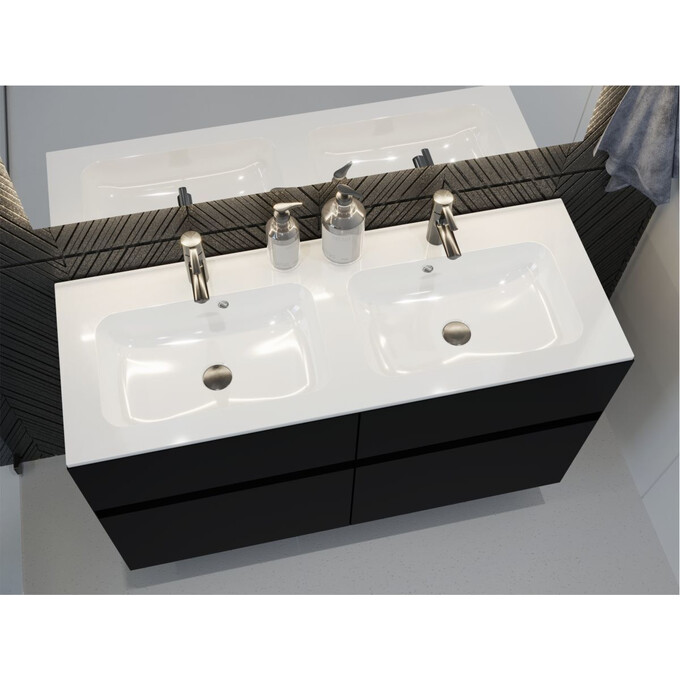 Miraggio Della 0000172 Умивальник прямокутний врізний 120x45 см, білий глянець, Доступні розміри: 120 x 45 (2), Технологія виробництва: Miramarble, Колір виробника: білий глянець, фото , изображение 2