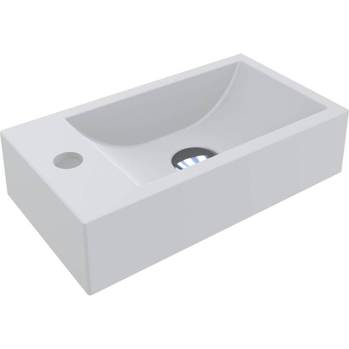 Умывальник Miraggio Faro R Mirasoft 0001083 (40.8x22.7 см, белый матовый), Доступные размеры: 41 x 23 R, Технология производства: Mirasoft Technology, Цвет производителя: белый матовый, фото 2