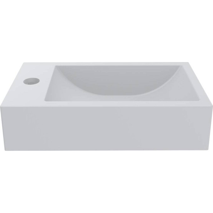 Умывальник Miraggio Faro R Mirasoft 0001083 (40.8x22.7 см, белый матовый), Доступные размеры: 41 x 23 R, Технология производства: Mirasoft Technology, Цвет производителя: белый матовый, фото 4