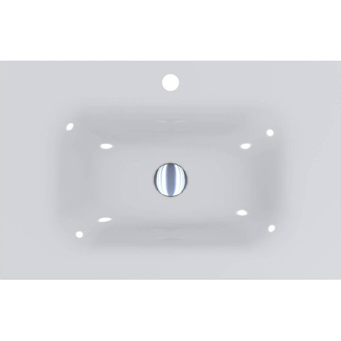 Умывальник Miraggio Jessel 700 Miramarble 0000750 (70x45 см), Доступные размеры: 70 x 45, Технология производства: Miramarble, Цвет производителя: белый глянец, фото 6