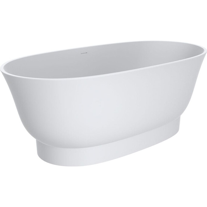 Каменная ванна Miraggio Molly Mirasoft 0001030 (159.7x81 см, белая матовая, отдельностоящая), Технология производства: Mirasoft Technology, Цвет производителя: белый матовый, фото 2