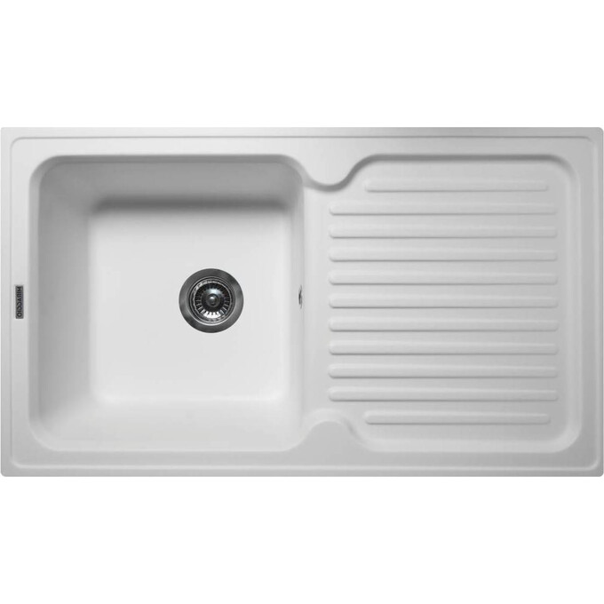 Miraggio Orlean 0000038 Мийка для кухні прямокутна врізна 86x49 см, білий, Технологія виробництва: Mirastone, Колір виробника: білий, фото 