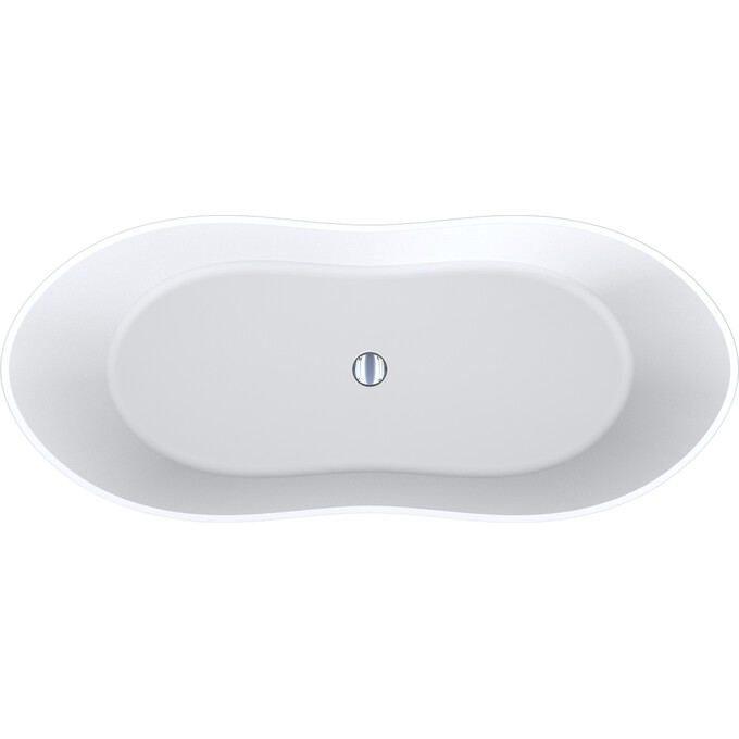 Каменная ванна Miraggio Florida Mirasoft 0001028 (180x75 см, белая матовая, отдельностоящая), Технология производства: Mirasoft Technology, Цвет производителя: белый матовый, фото 4