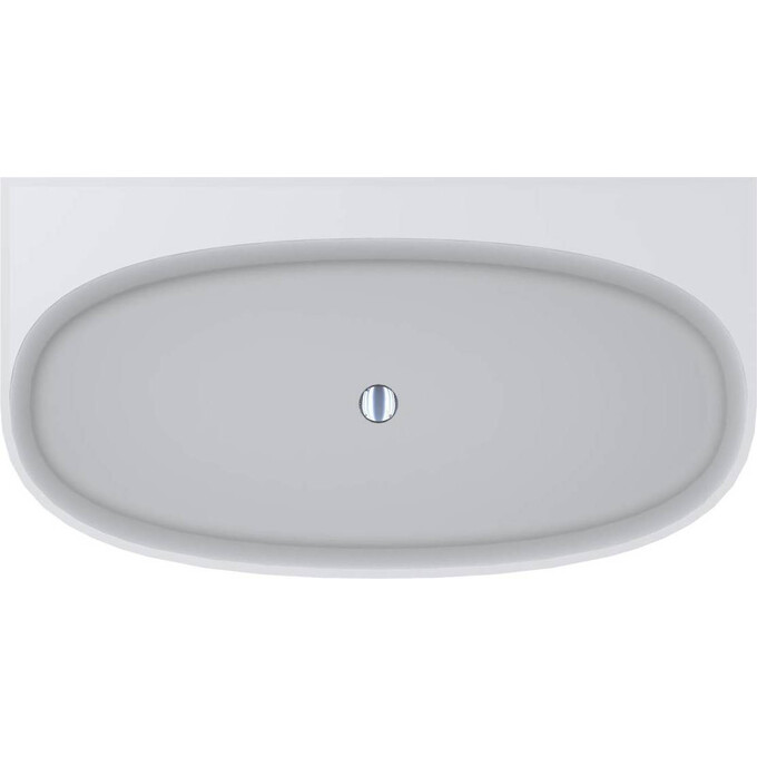 Мраморная ванна Miraggio Anna Miramarble Matt 0001611 (160x85 см, белая матовая, пристенная), Технология производства: Miramarble Matt, Цвет производителя: белый матовый, фото 2