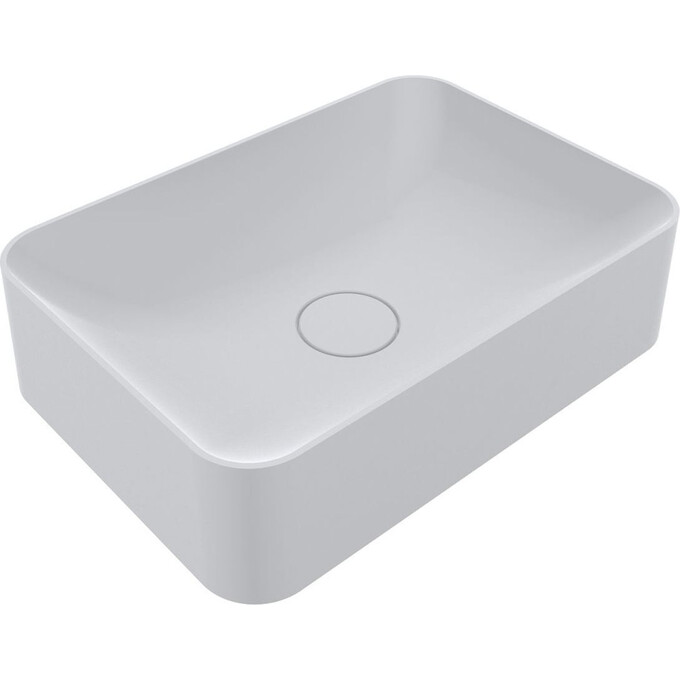 Miraggio Debora 0000165 Умывальник накладной прямоугольный 50x35 см, белый матовый, Технология производства: Miramarble Matt, Цвет производителя: белый матовый, фото 2