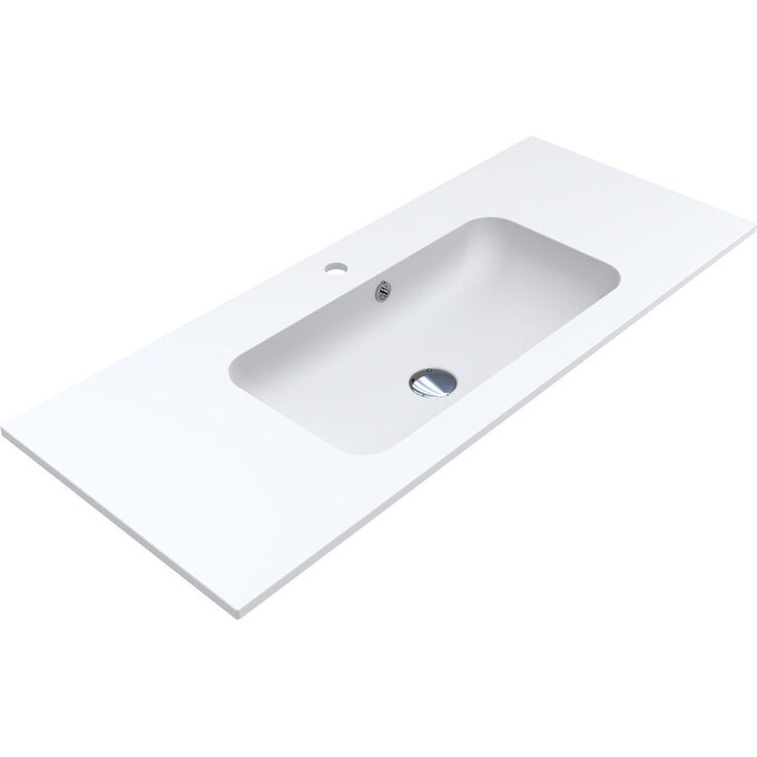 Miraggio Della 0000171 Умывальник врезной прямоугольный 110x45 см, белый матовый, Доступные размеры: 110 x 45, Технология производства: Miramarble Matt, Цвет производителя: белый матовый, фото 2