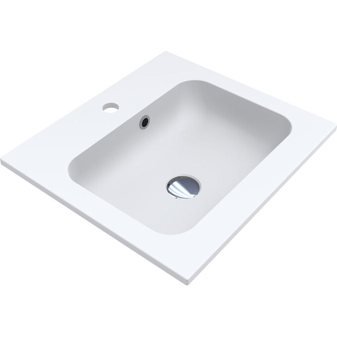 Miraggio Della 0000175 Умывальник врезной прямоугольный 50x45 см, белый матовый, Доступные размеры: 50 x 45, Технология производства: Miramarble Matt, Цвет производителя: белый матовый, фото 