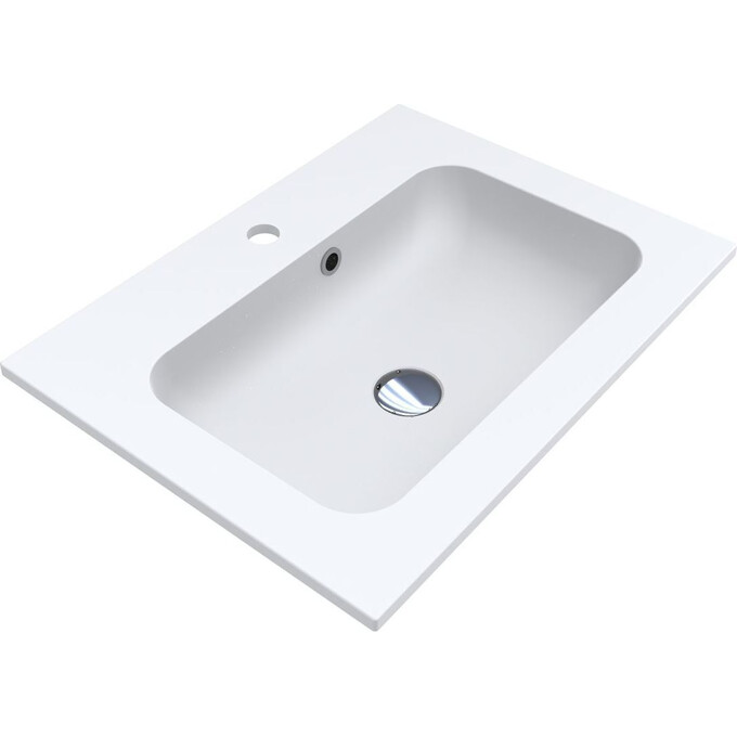 Miraggio Della 0000177 Умивальник прямокутний врізний 60x45 см, білий матовий, Доступні розміри: 60 x 45, Технологія виробництва: Miramarble Matt, Колір виробника: білий матовий, фото 