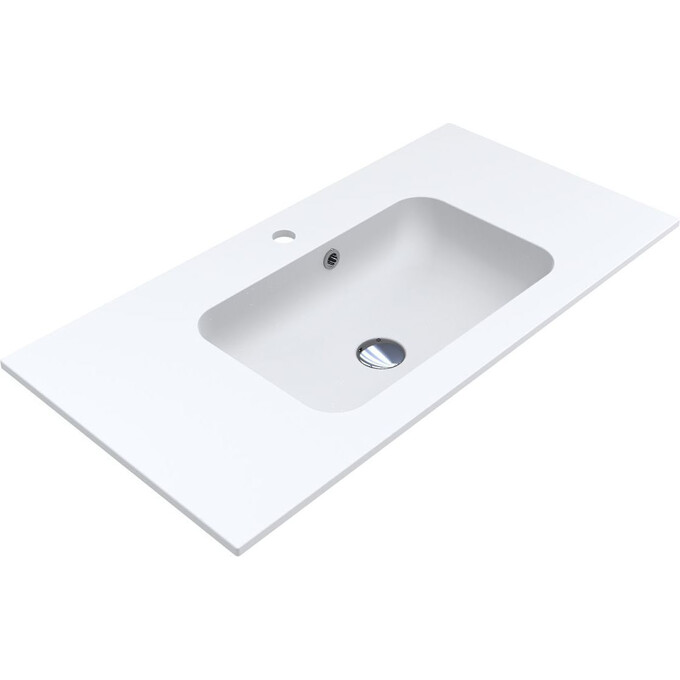 Miraggio Della 0000183 Умывальник врезной прямоугольный 90x45 см, белый матовый, Доступные размеры: 90 x 45, Технология производства: Miramarble Matt, Цвет производителя: белый матовый, фото 2
