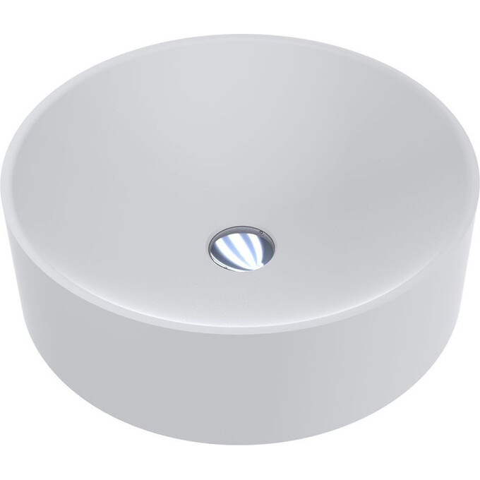Miraggio Ellel 0000186 Умивальник накладний круглий 45x45 см, білий матовий, Технологія виробництва: Miramarble Matt, Колір виробника: білий матовий, фото 