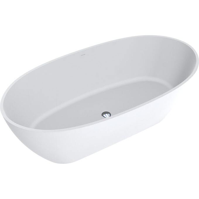Miraggio Estella 0000268 Ванна отдельностоящая овальная 168x83 см, белый матовый, Технология производства: Miramarble Matt, Цвет производителя: белый матовый, фото 