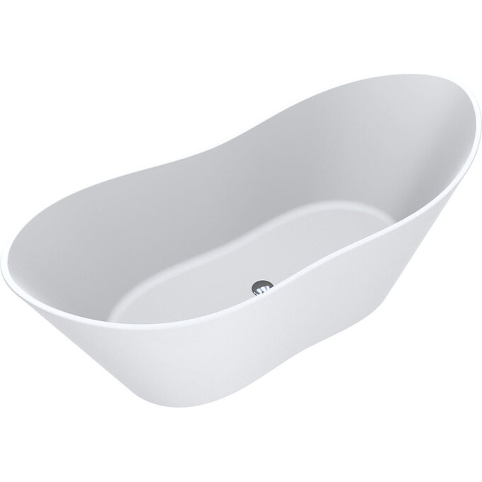 Miraggio Florida 0000272 Ванна окремо овальна 180x75 см, білий матовий, Технологія виробництва: Miramarble Matt, Колір виробника: білий матовий, фото 