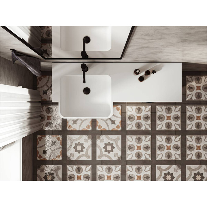 Раковина-столешница Miraggio Fontana L Miramarble 0000518 (104x45 см, с крылом), Доступные размеры: 104 x 45 L, Технология производства: Miramarble, Цвет производителя: белый глянец, фото 5