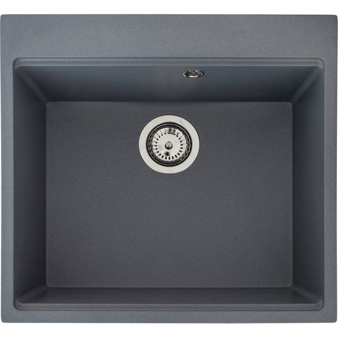 Мийка для кухні Miraggio Lagoon 540 gray 0001140 (54x51 см, сіра, кварцова, з сифоном), Доступні розміри: 54 x 51, Колір виробника: сірий, фото , изображение 3