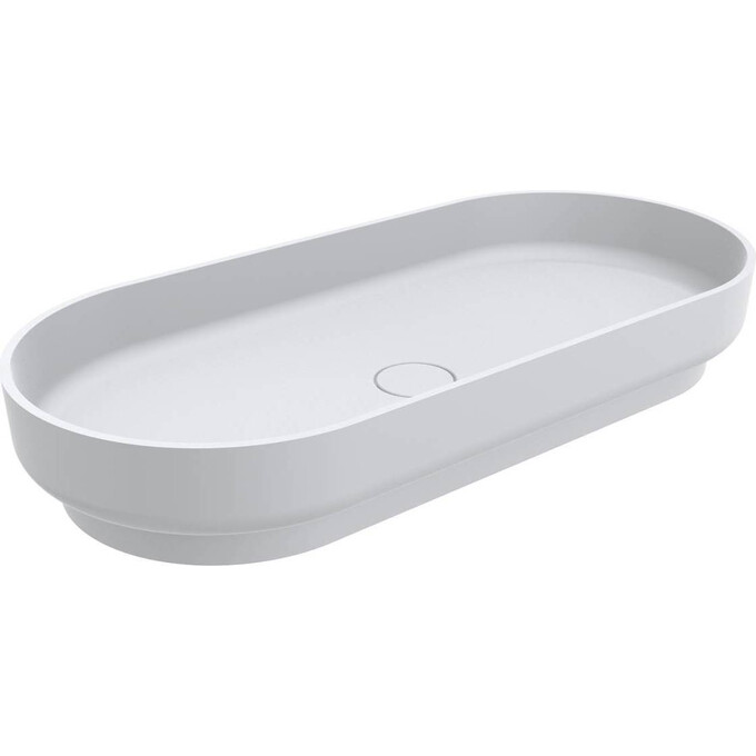 Раковина Miraggio Marta 900 Miramarble Matt 0000732 (90x42 см, біла матова), Доступні розміри: 90 x 42, Технологія виробництва: Miramarble Matt, Колір виробника: білий матовий, фото 