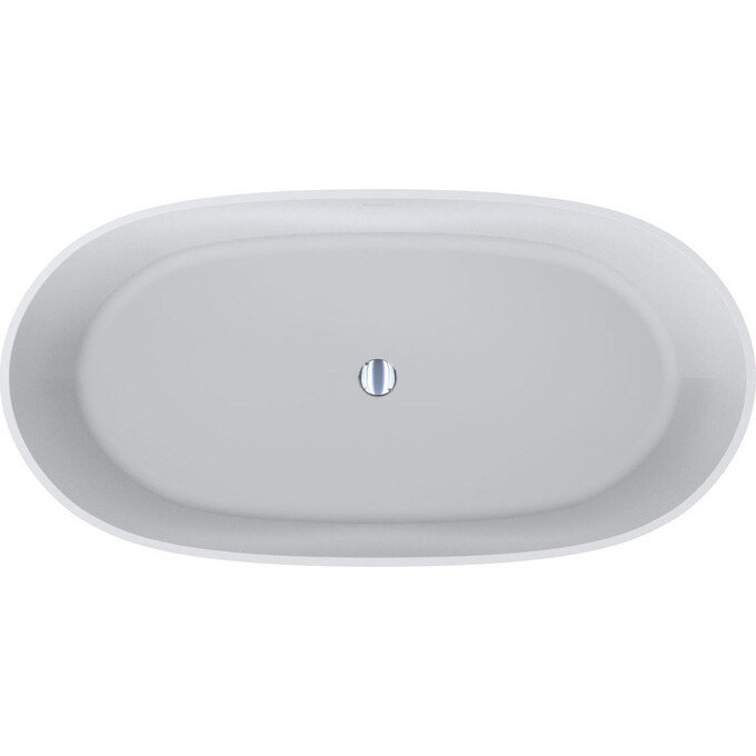 Мармурова ванна Miraggio Molly Miramarble Matt 0002112 (160x81 см, біла матова, окремостояча), Технологія виробництва: Miramarble Matt, Колір виробника: білий матовий, фото , изображение 2