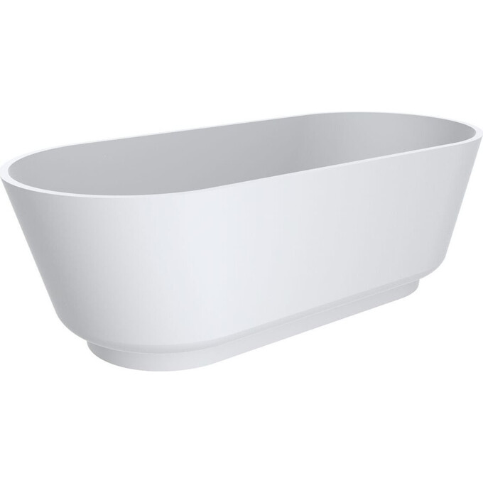 Мармурова ванна Miraggio Siena Miramarble Matt 0000937 (180x80 см, біла матова, окремостояча), Технологія виробництва: Miramarble Matt, Колір виробника: білий матовий, фото 