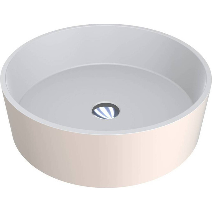 Умивальник Miraggio Sofia Miramarble Matt RAL 9001 0000344 (47.7 см, білий/кремовий матовий), Технологія виробництва: Miramarble Matt, Колір виробника: кремовий, білий, фото 