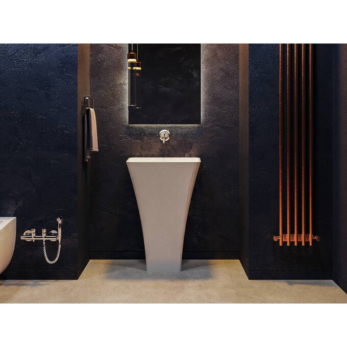 Умывальник Miraggio Sunny Miramarble 0001249 (60x45 см), Технология производства: Miramarble, Цвет производителя: белый глянец, фото 3