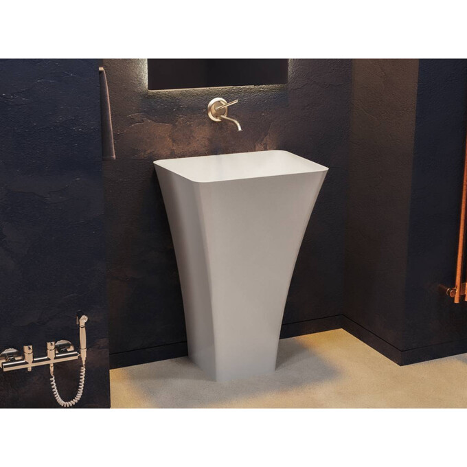 Умывальник Miraggio Sunny Miramarble 0001249 (60x45 см), Технология производства: Miramarble, Цвет производителя: белый глянец, фото 2