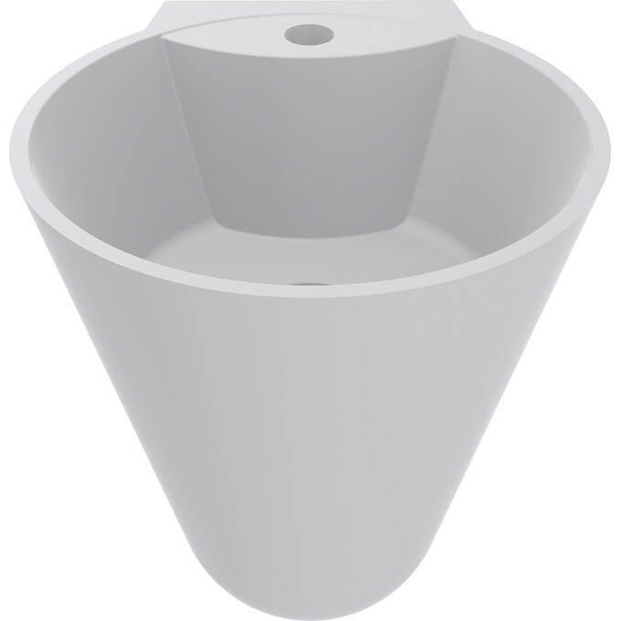 Miraggio Smart 0000241 Умывальник конусный 36x37 см, белый матовый, Технология производства: Miramarble Matt, Цвет производителя: белый матовый, фото 2