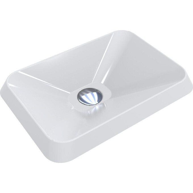 Miraggio Albena 0000155 Умивальник прямокутний врізний 44x31 см, білий глянець, Доступні розміри: 44 x 31, Технологія виробництва: Miramarble, Колір виробника: білий глянець, фото 