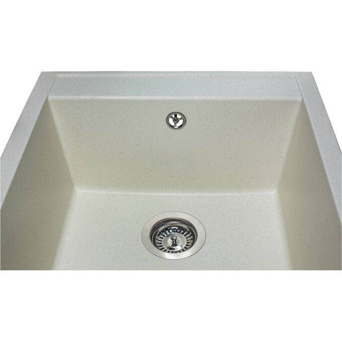Miraggio Bodrum 0000003 Мийка для кухні врізна квадратна 50x49 см, жасмин, Доступні розміри: 51 x 50, Колір виробника: жасмин, фото , изображение 3
