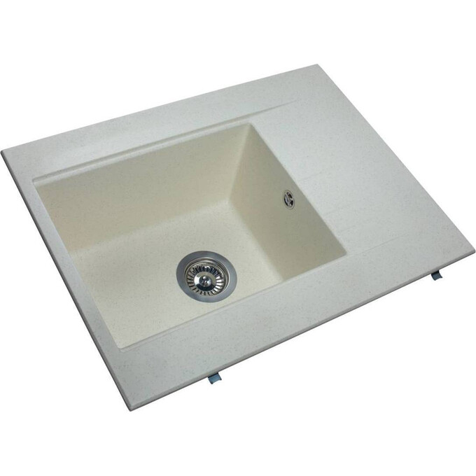 Miraggio Bodrum 0000009 Мийка для кухні врізна прямокутна 64x50 см, жасмин, Доступні розміри: 65 x 50, Колір виробника: жасмин, фото , изображение 2