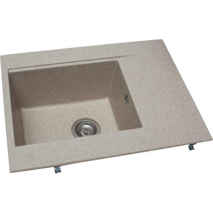 Miraggio Bodrum 0000010 Мийка для кухні прямокутна врізна 64x50 см, пісочний, Доступні розміри: 65 x 50, Колір виробника: пісочний, фото , изображение 2