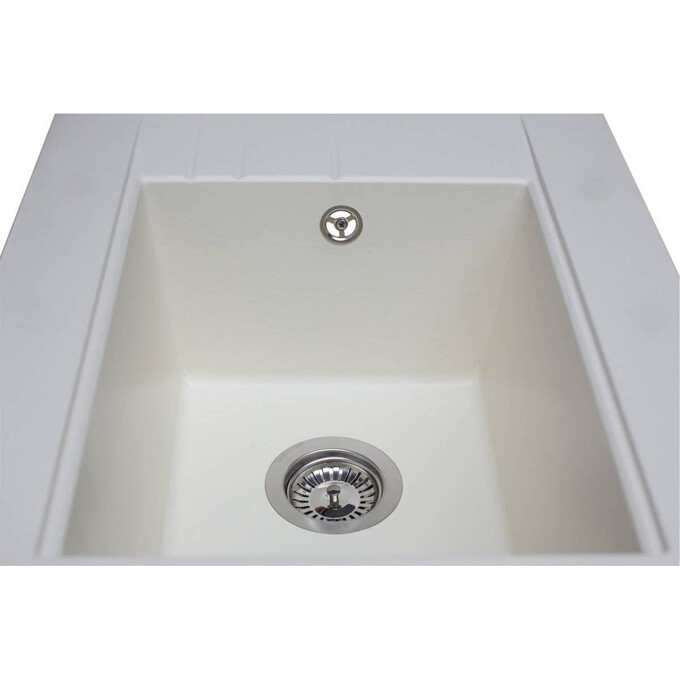 Miraggio Bodrum 0000012 Мийка для кухні прямокутна врізна 64x50 см, білий, Доступні розміри: 65 x 50, Колір виробника: білий, фото , изображение 3