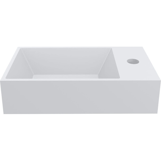 Miraggio Copper 0000163 Умивальник прямокутний накладний 40x22 см, білий матовий, Доступні розміри: 41 x 22, Технологія виробництва: Miramarble Matt, Колір виробника: білий матовий, фото , изображение 4