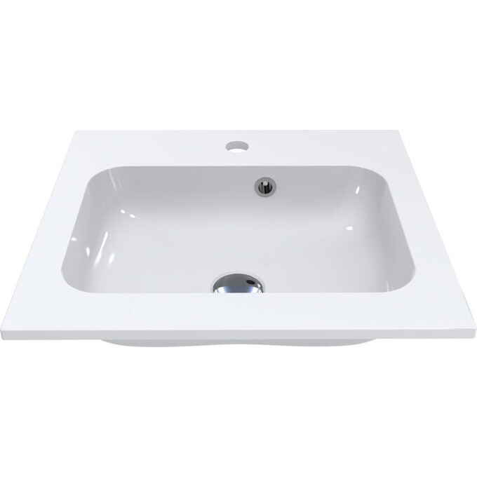 Miraggio Della 0000174 Умивальник прямокутний врізний 50x45 см, білий глянець, Доступні розміри: 50 x 45, Технологія виробництва: Miramarble, Колір виробника: білий глянець, фото , изображение 6