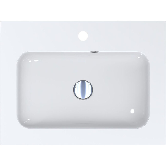 Miraggio Della 0000176 Умивальник прямокутний врізний 60x45 см, білий глянець, Доступні розміри: 60 x 45, Технологія виробництва: Miramarble, Колір виробника: білий глянець, фото , изображение 5