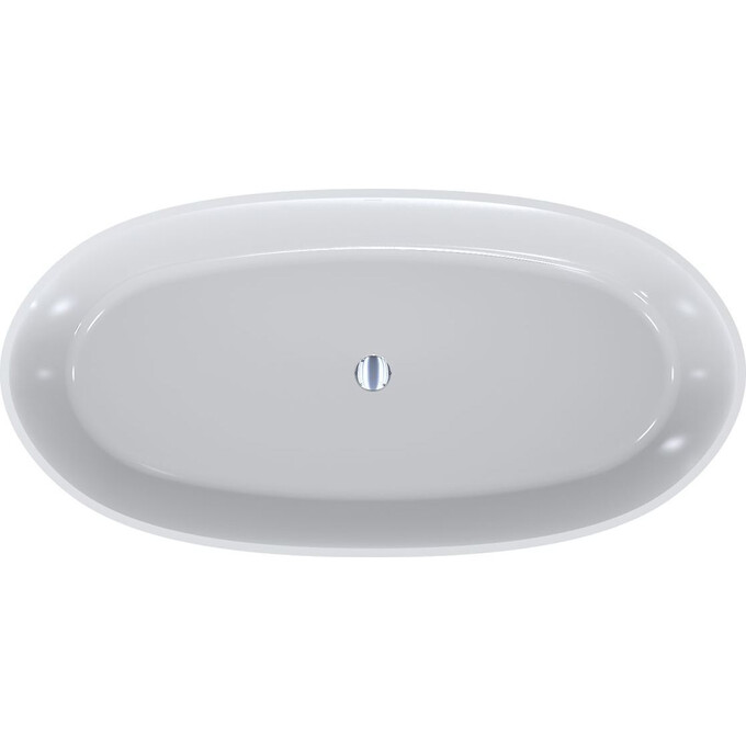 Miraggio Estella 0000267 Ванна окремо овальна 167x83 см, білий глянець, Технологія виробництва: Miramarble, Колір виробника: білий глянець, фото , изображение 6