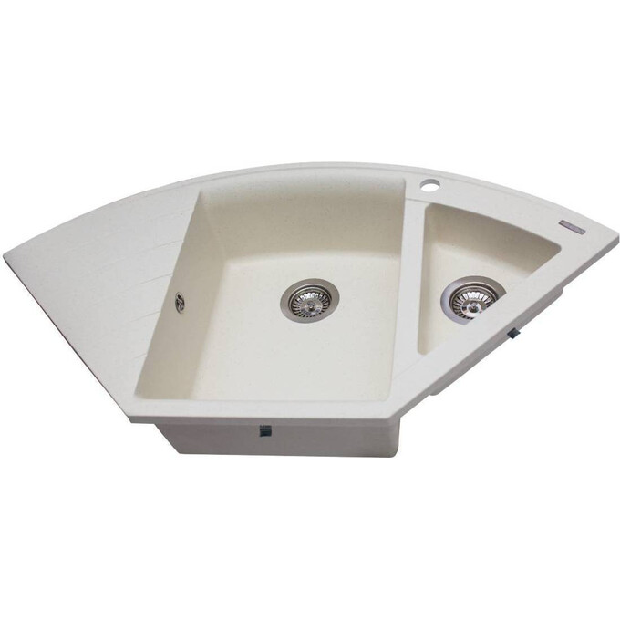 Miraggio Europe 0000015 Мийка для кухні врізна кутова 110x57 см, жасмин, Колір виробника: жасмин, фото , изображение 2