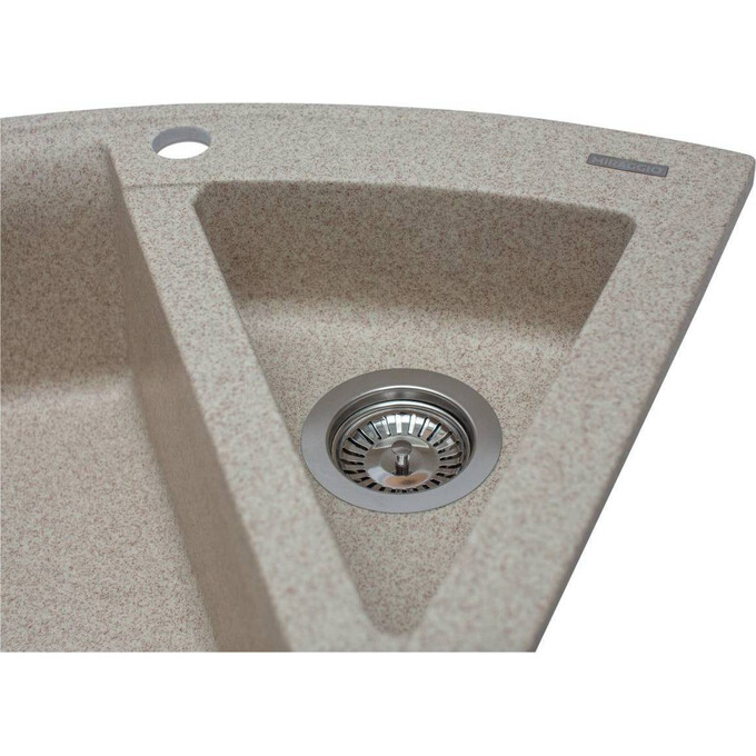 Miraggio Europe 0000016 Мийка для кухні врізна кутова 110x57 см, пісочний, Колір виробника: пісочний, фото , изображение 5