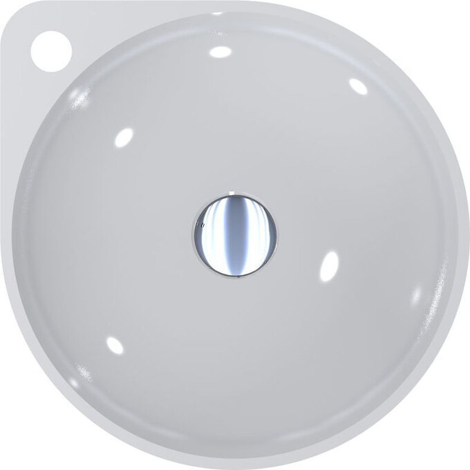 Miraggio Florence 0000197 Умывальник накладной круглый 46x40 см, белый глянец, Технология производства: Miramarble, Цвет производителя: белый глянец, фото 5