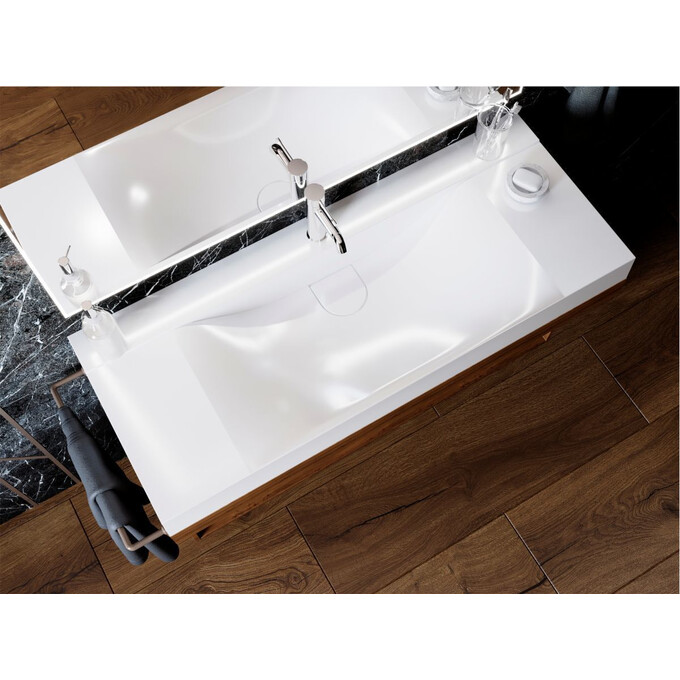 Miraggio Fly 0000669 Умивальник прямокутний накладний 120x48 см, білий глянець, Доступні розміри: 120 x 48, Технологія виробництва: Miramarble, Колір виробника: білий глянець, фото , изображение 5