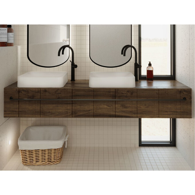 Miraggio Geneva 0000201 Умивальник прямокутний накладний 44x39 см, білий глянець, Технологія виробництва: Miramarble, Колір виробника: білий глянець, фото , изображение 3