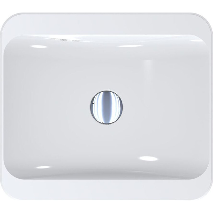 Miraggio Geneva 0000201 Умивальник прямокутний накладний 44x39 см, білий глянець, Технологія виробництва: Miramarble, Колір виробника: білий глянець, фото , изображение 6