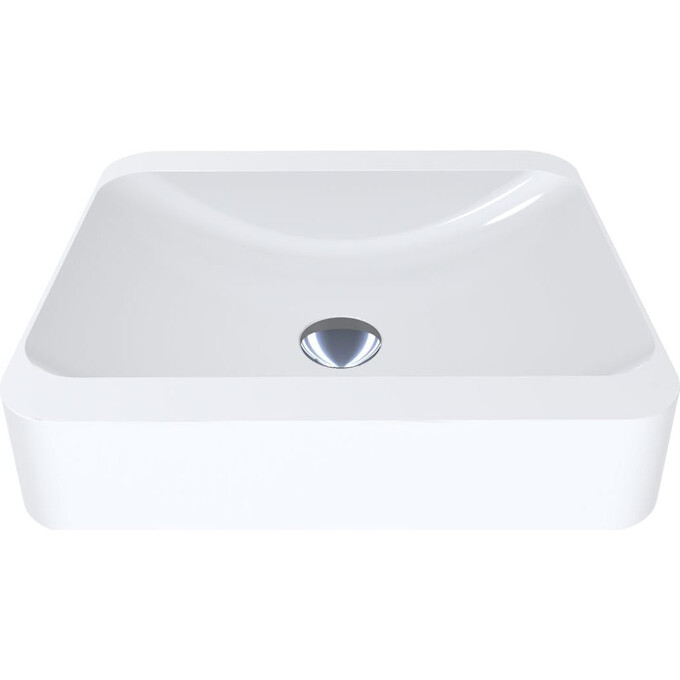 Miraggio Geneva 0000201 Умивальник прямокутний накладний 44x39 см, білий глянець, Технологія виробництва: Miramarble, Колір виробника: білий глянець, фото , изображение 7