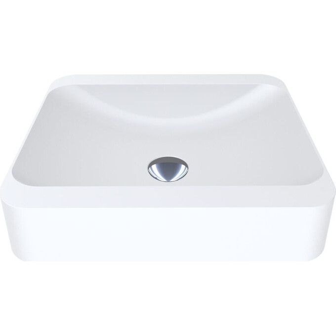 Miraggio Geneva 0000202 Умывальник накладной прямоугольный 44x39 см, белый матовый, Технология производства: Miramarble Matt, Цвет производителя: белый матовый, фото 4