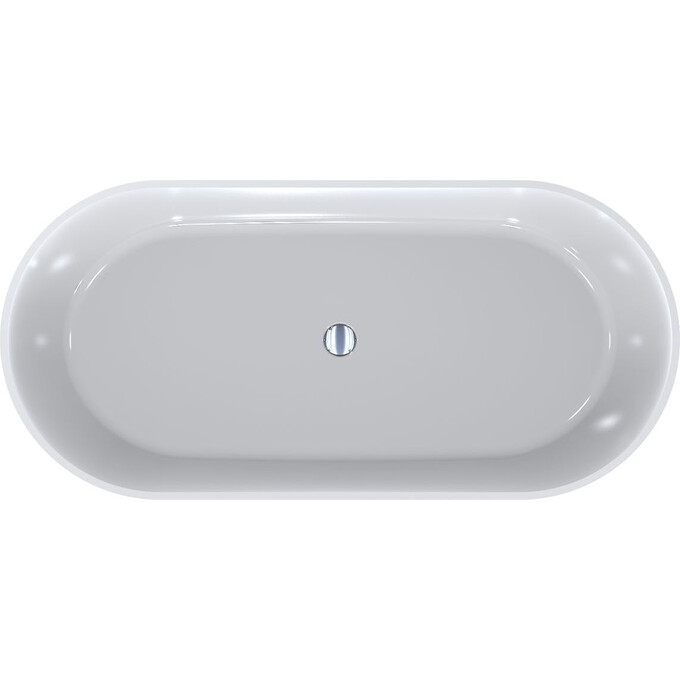 Miraggio Greenland 0000273 Ванна отдельностоящая овальная 170x80 см, белый глянец, Доступные размеры: 168 x 80, Технология производства: Miramarble, Цвет производителя: белый глянец, фото 6